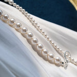 Swarovski Pearl Gradient Collarbone Necklace - floysun