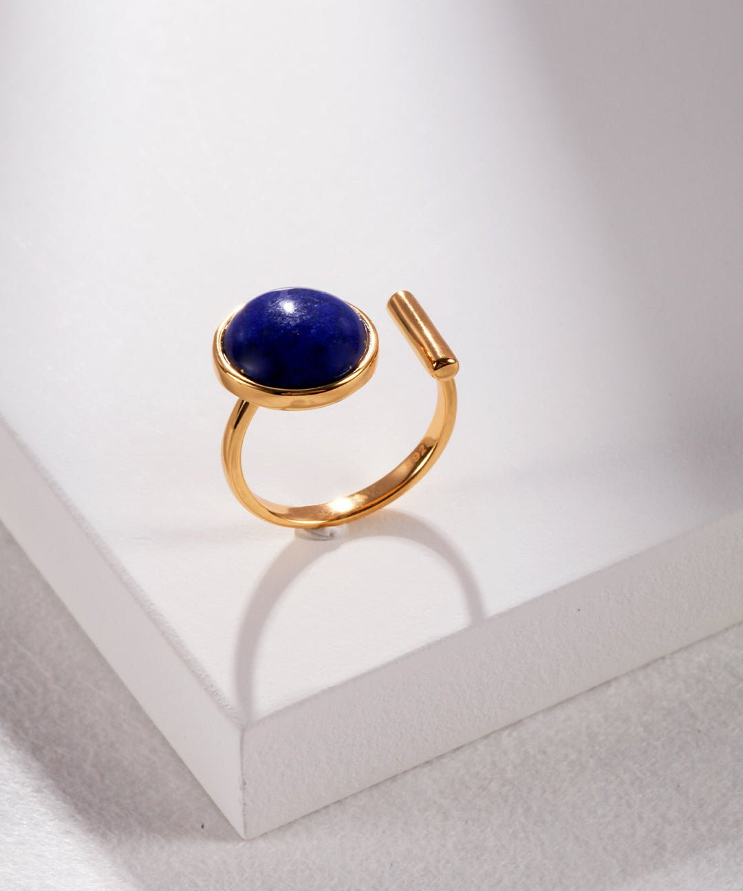 T - Shape Natural Lapis Lazuli Ring - floysun