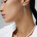The Zephyr's Embrace: Sterling Silver Pearl Earrings - floysun