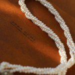 Three - Layer White Mini Pearl Collar Necklace - floysun