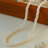 Three - Layer White Mini Pearl Collar Necklace - floysun