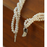 Three - Layer White Mini Pearl Collar Necklace - floysun