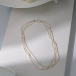 Three Layers Ot Buckle Pearl Necklace - floysun