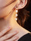 Three Special - shaped Baroque Pearls Long Earrings - floysun