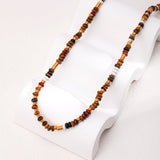 Tiger Eye Gemstone Beads Necklace - floysun