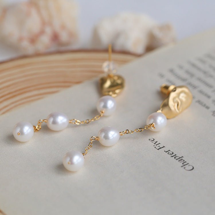 Timeless Charm Pearl Drop Earrings - floysun