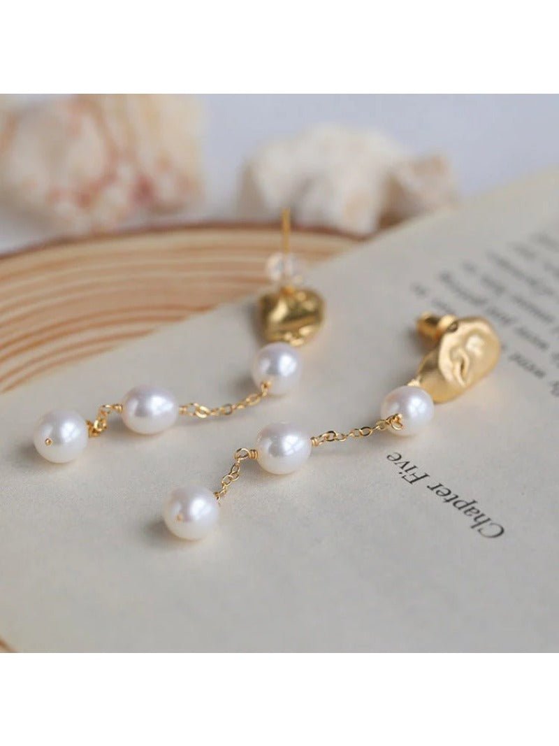 Timeless Charm Pearl Drop Earrings - floysun