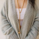 Trendy Gold Plated U - shaped Thick Chain Necklace - floysun