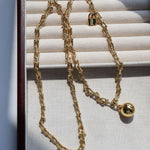 Trendy Gold Plated U - shaped Thick Chain Necklace - floysun