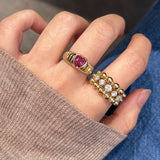 Triple Layer Classic Bubble Diamond Ring - floysun