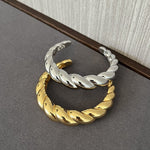 Twist Texture Open Bracelet - floysun