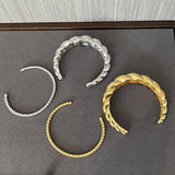 Twist Texture Open Bracelet - floysun