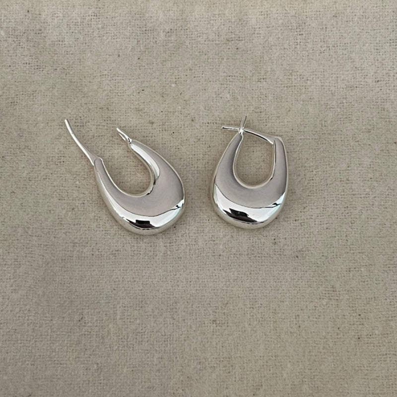 U - Shaped Minimalist Hoops Earrings - floysun