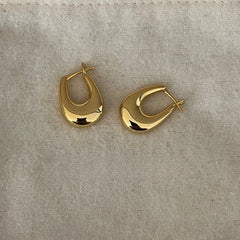 U - Shaped Minimalist Hoops Earrings - floysun