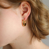 U - Shaped Minimalist Hoops Earrings - floysun