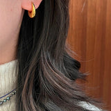 U - Shaped Minimalist Hoops Earrings - floysun