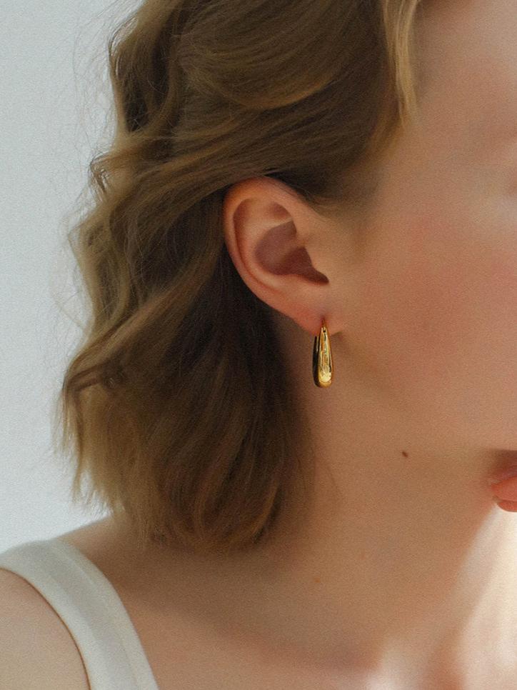 U - Shaped Minimalist Hoops Earrings - floysun