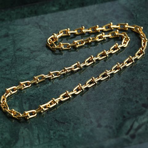 U - shaped Thick Chain Necklace - floysun