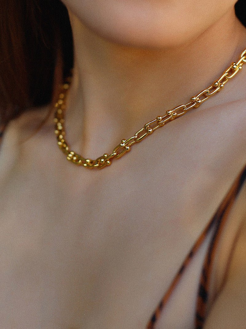 U - shaped Thick Chain Necklace - floysun