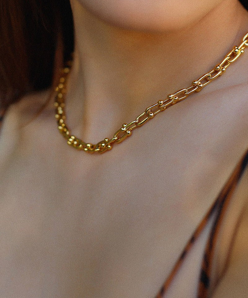 U - shaped Thick Chain Necklace - floysun