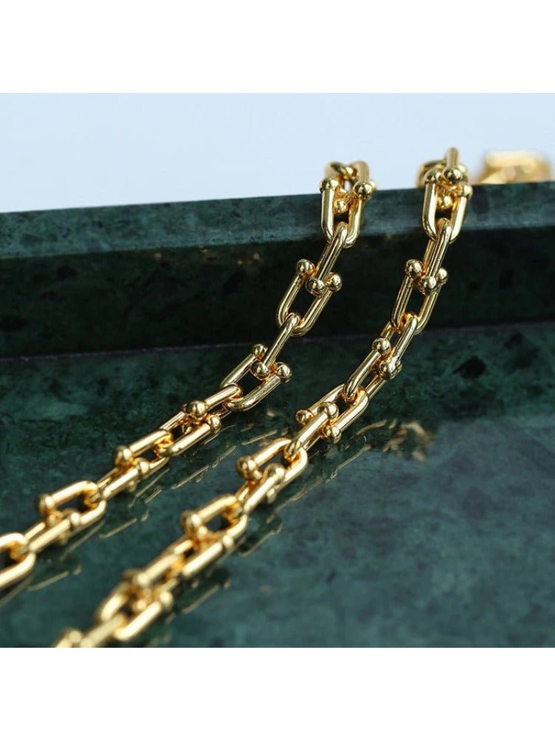 U - shaped Thick Chain Necklace - floysun