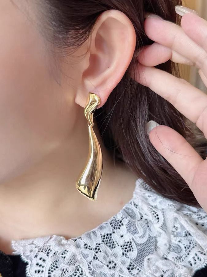 Unique Irregular Long Line Drop Earrings - floysun