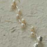 Unique Shell Multi-Pearl Long Drop Earrings - floysun