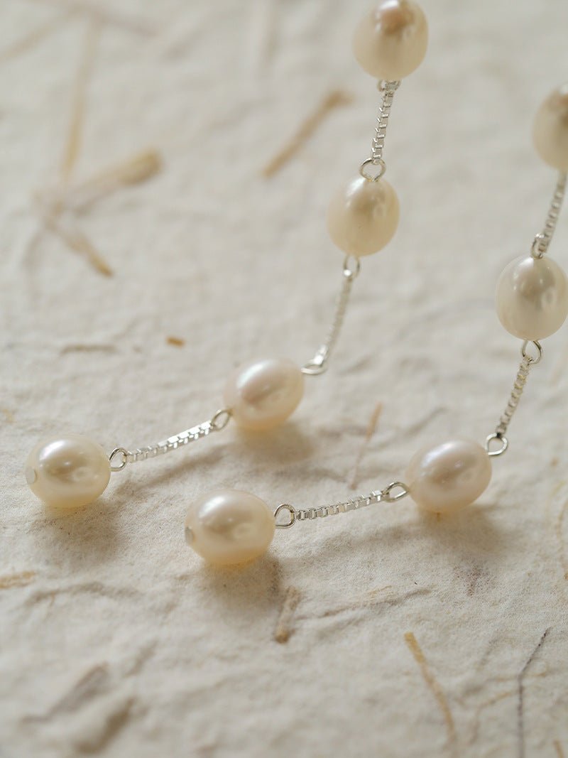 Unique Shell Multi-Pearl Long Drop Earrings - floysun