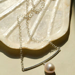 Versatile Curved Baroque Pearl Pendant Necklace - floysun