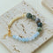 Vibrant Multicolored Gemstone Beaded Bracelet - Water Grass Onyx Bracelet - floysun