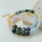 Vibrant Multicolored Gemstone Beaded Necklace - Water Grass Onyx Necklace - floysun