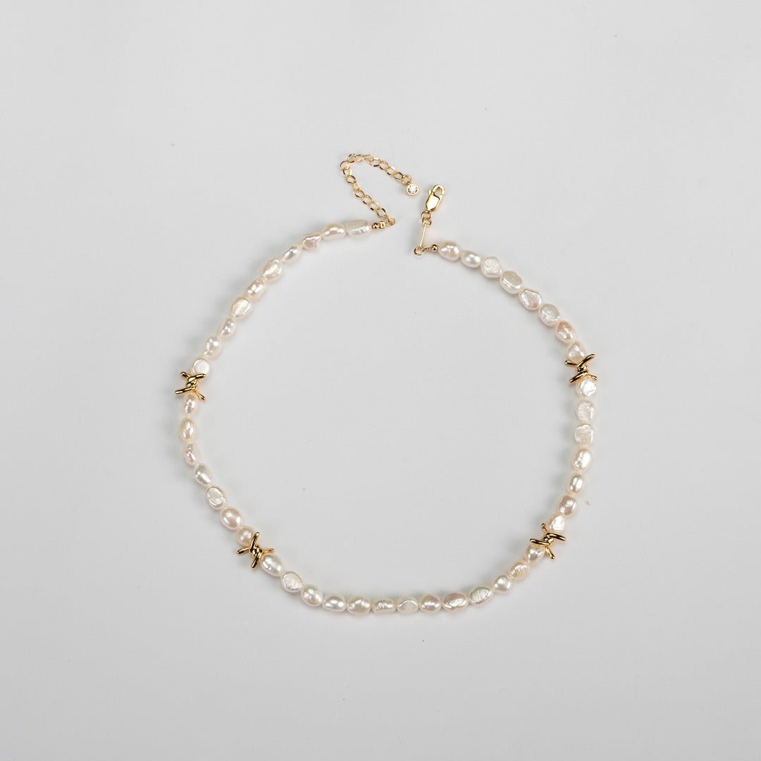 Vine Kiss Baroque Pearl Necklace - floysun