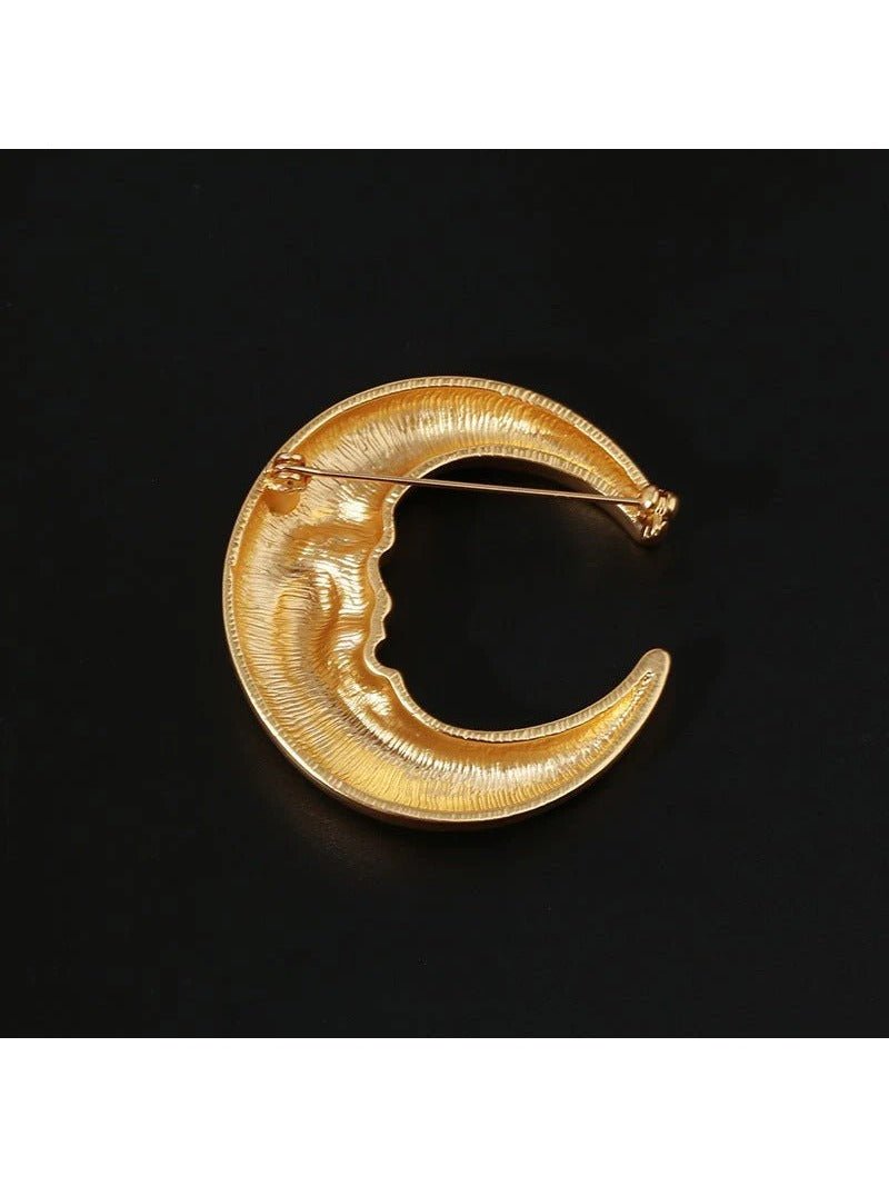 Vintage Antique Golden Moon Brooches - floysun