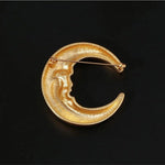 Vintage Antique Golden Moon Brooches - floysun