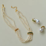 Vintage Baroque Pearl and Zircon Earrings - floysun