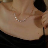 Vintage Baroque Pearl Choker Necklace - floysun