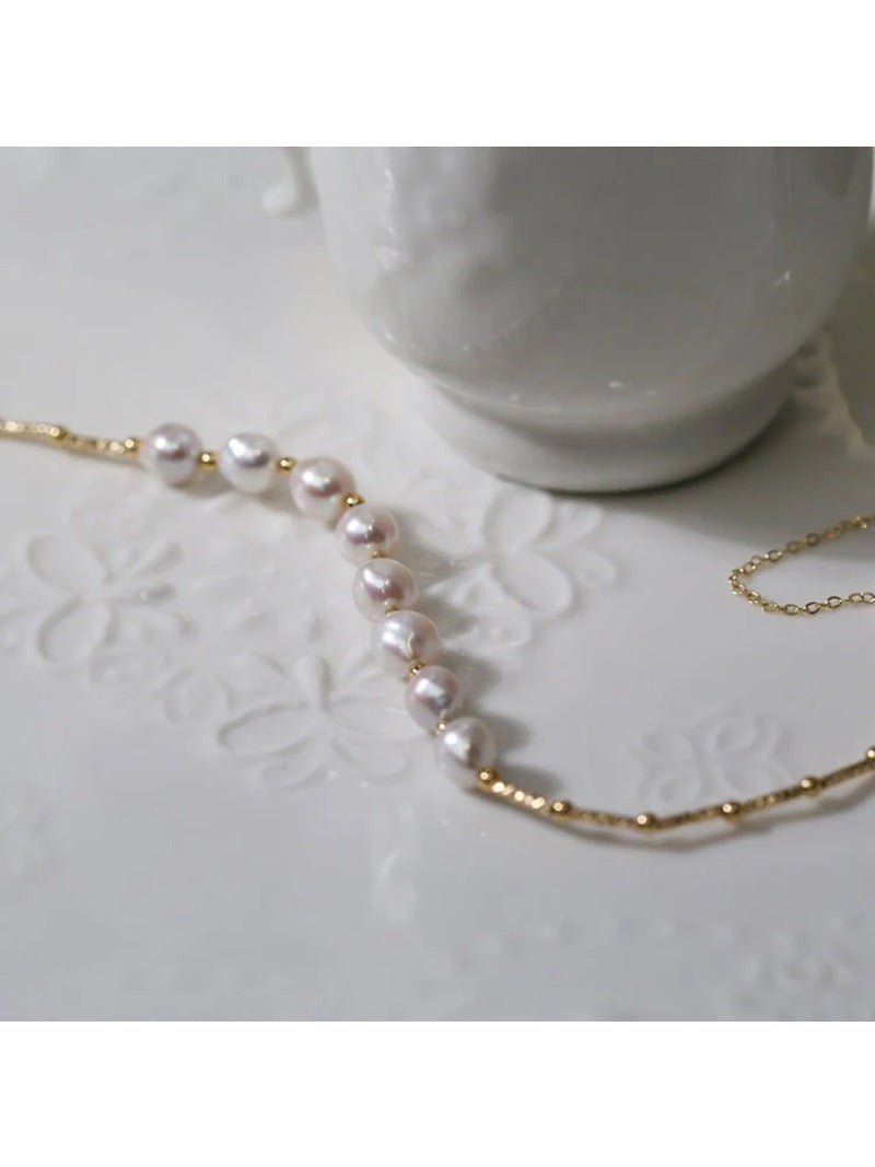 Vintage Baroque Pearl Choker Necklace - floysun