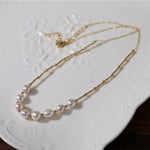 Vintage Baroque Pearl Choker Necklace - floysun