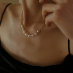 Vintage Baroque Pearl Choker Necklace - floysun