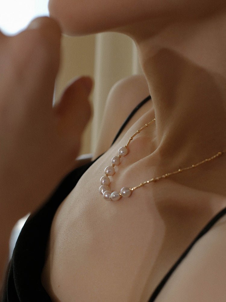 Vintage Baroque Pearl Choker Necklace - floysun