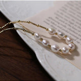 Vintage Baroque Pearl Choker Necklace - floysun