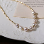 Vintage Baroque Pearl Choker Necklace - floysun