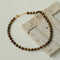 Vintage Earth Tone Gemstone Beaded Necklace - floysun