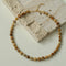 Vintage Earth Tone Gemstone Beaded Necklace - floysun