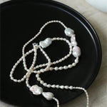 Vintage Elegant Natural Baroque Pearl Necklace - floysun