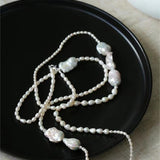 Vintage Elegant Natural Baroque Pearl Necklace - floysun