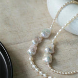 Vintage Elegant Natural Baroque Pearl Necklace - floysun