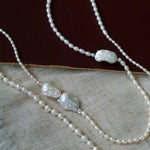 Vintage Elegant Natural Baroque Pearl Necklace - floysun