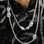 Vintage Elegant Natural Baroque Pearl Necklace - floysun