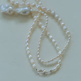 Vintage Elegant Natural Baroque Pearl Necklace - floysun